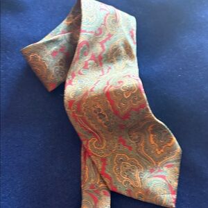 Harrods Paisley Silk Tie made in England